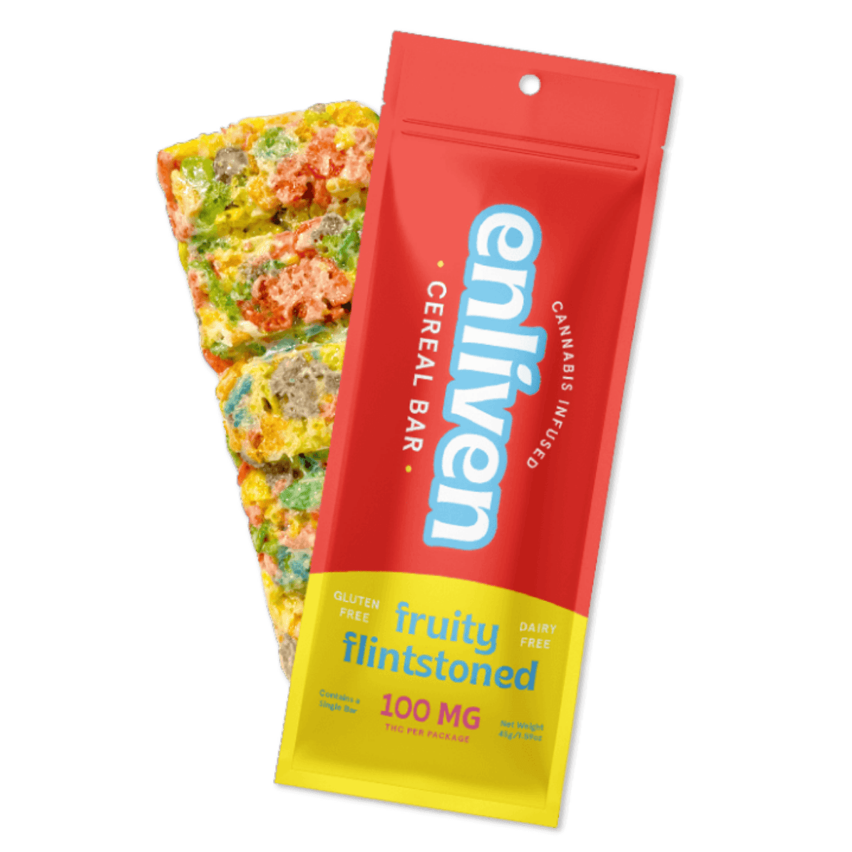 CEREAL BARS | FRUITY FLINTSTONED (GLUTEN FREE) | 100MG | 1PK