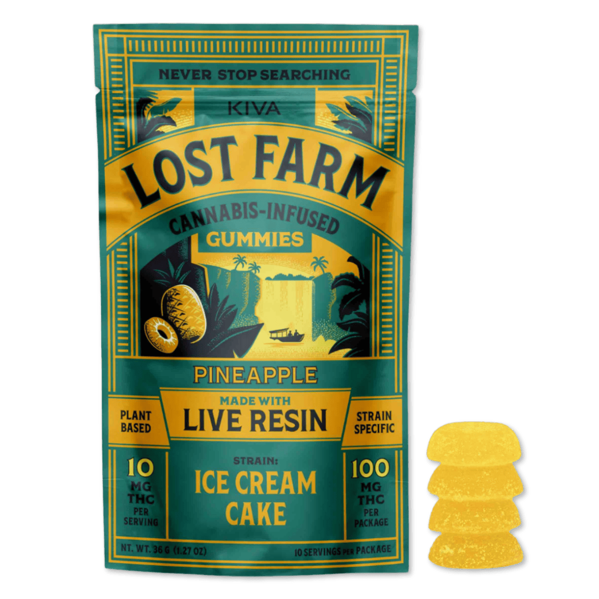 LIVE RESIN GUMMY | PINEAPPLE | 100MG | 10PK