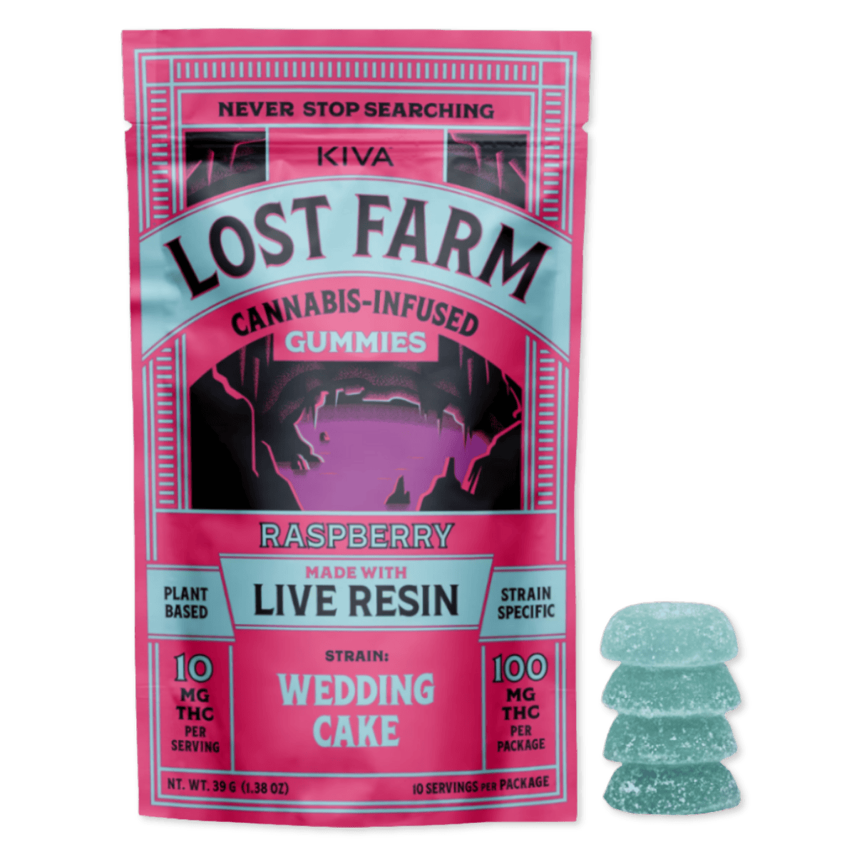 GUMMY | LIVE RESIN | RASPBERRY | 100MG | 10PK