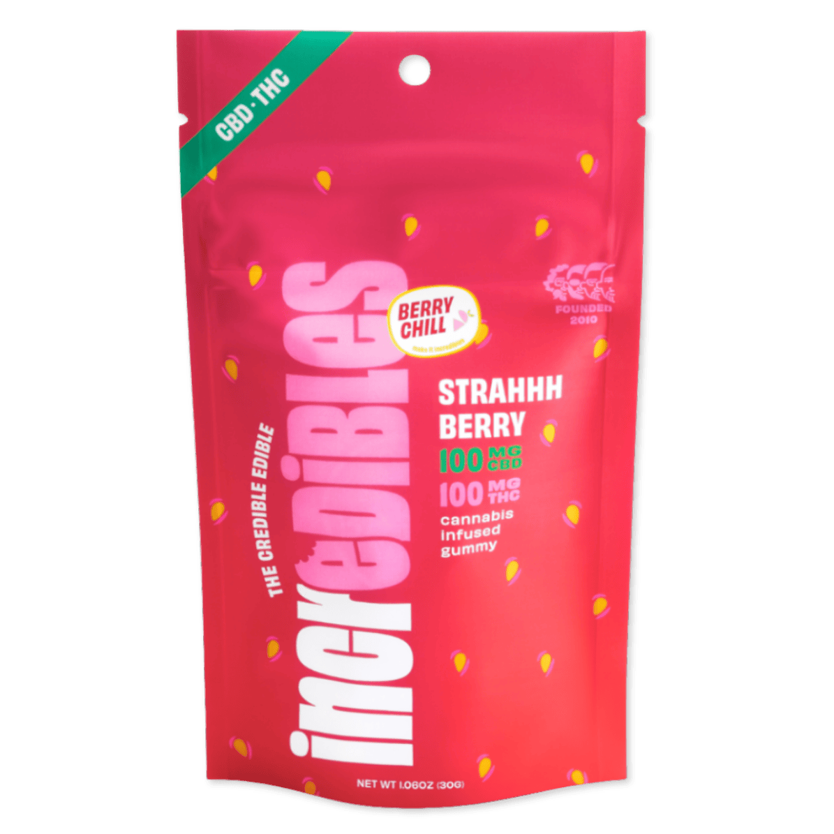GUMMY | STRAHHHBERRY 1:1 | 100MG THC : 100MG CBD | 10PK