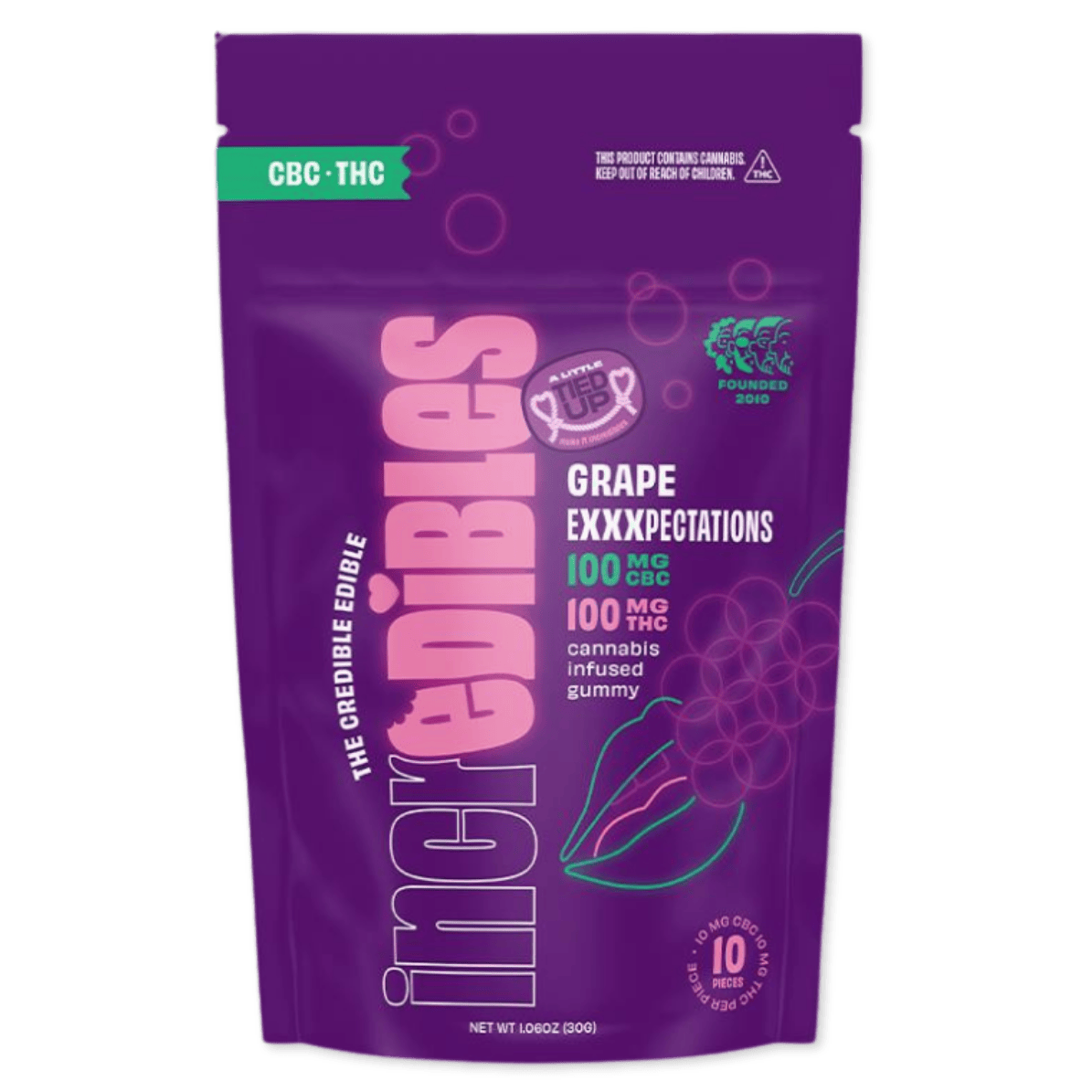 GUMMY | GRAPE EXXXPECTATIONS | 1:1 THC:CBC | 100MG | 10PK
