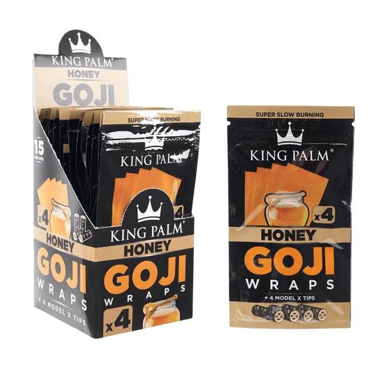 KING PALM GOJI WRAPS | HONEY | 4PK