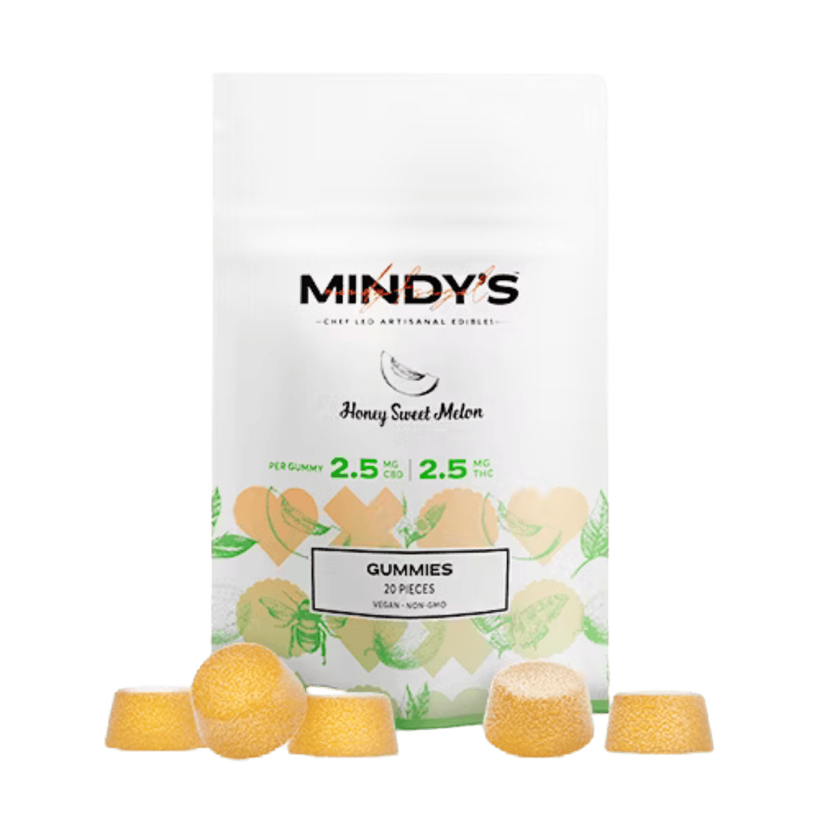 GUMMY | HONEY SWEET MELON 1:1 | 50MG | 20PK