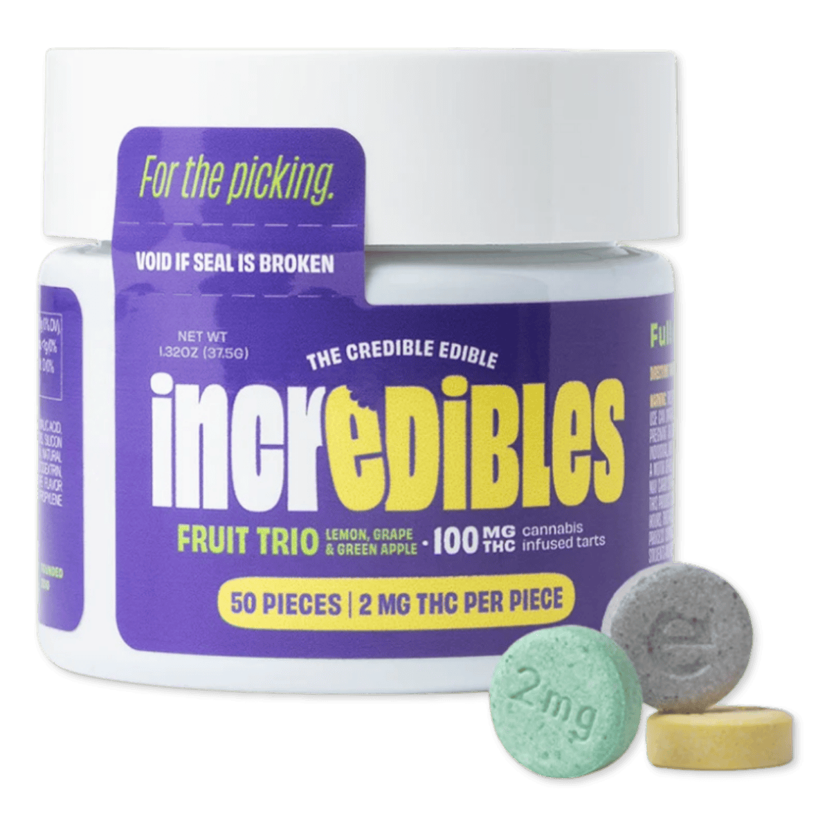 TARTS | FRUIT TRIO | 100MG | 50PK