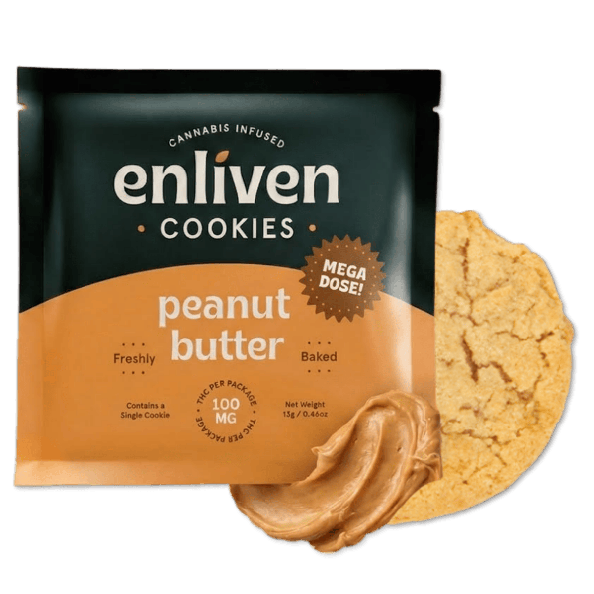 ENLIVEN | COOKIE | PEANUT BUTTER | 100MG | 1PK