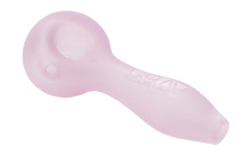4“ SANDBLASTED SPOON HAND PIPE | PINK