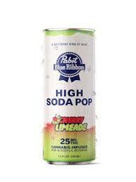 Pabst | Cherry Limeade High Soda Pop | Edible | 25mg | 12oz