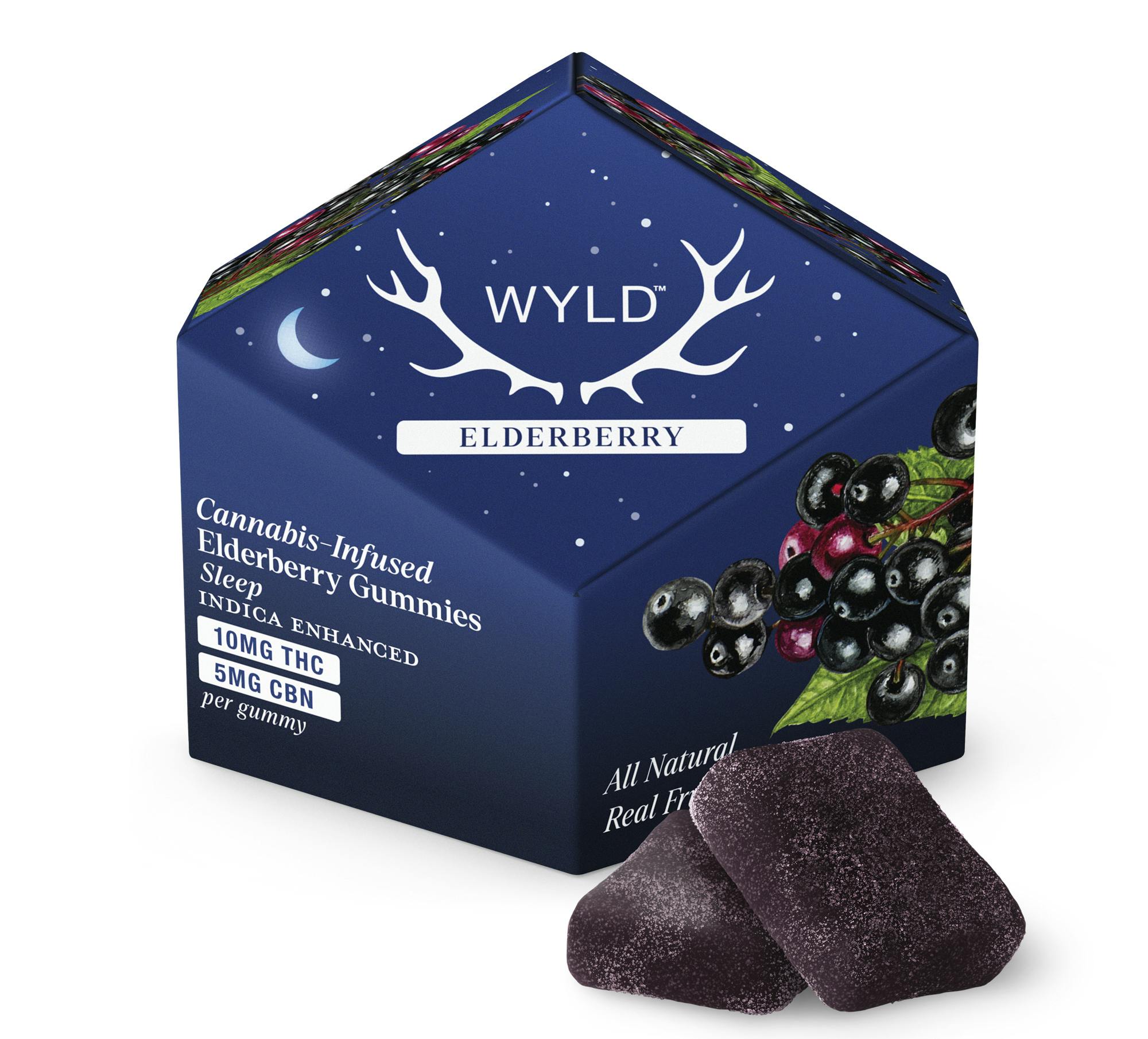 2:1 Elderberry CBN+Indica Enhanced Gummies [I]