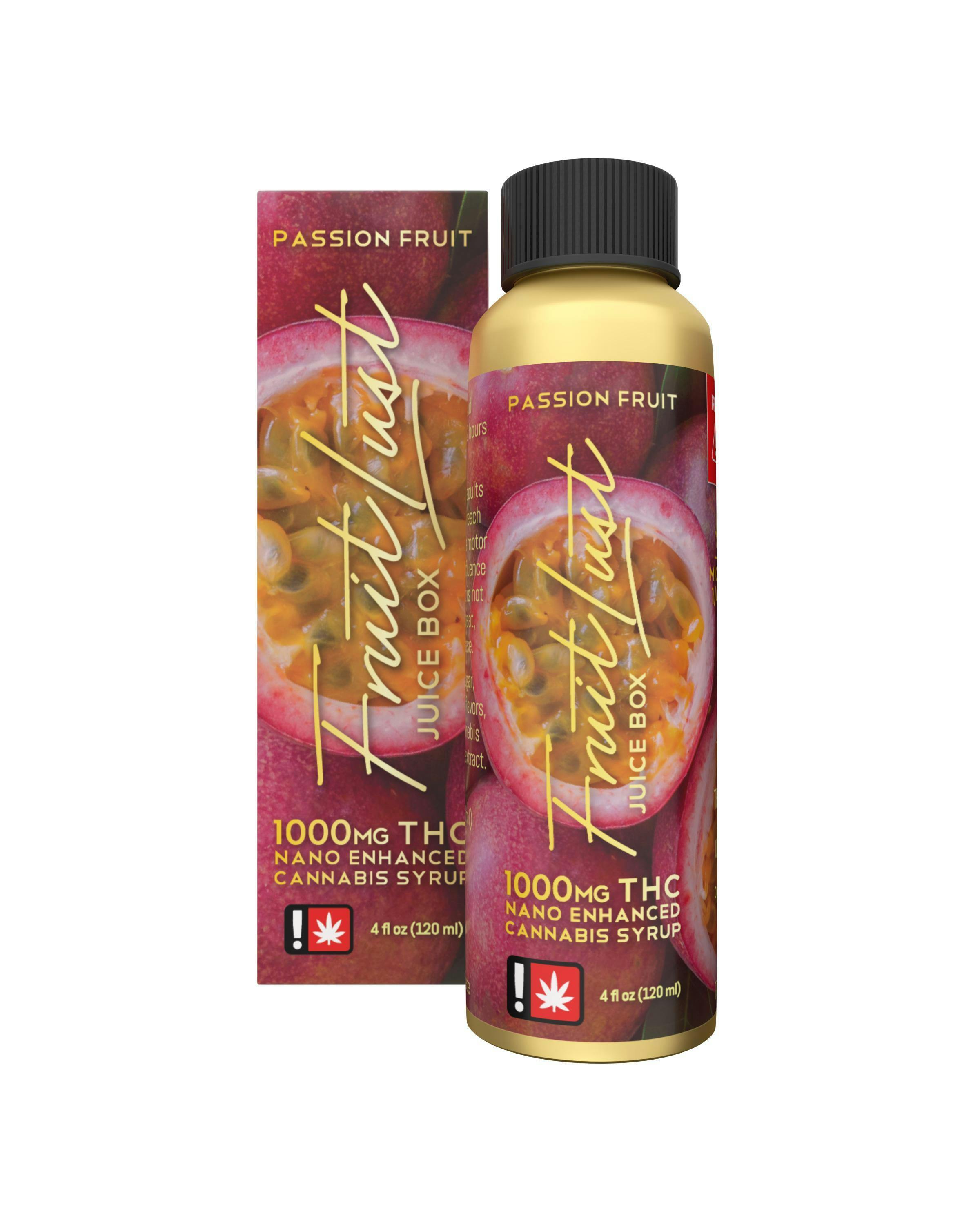 Fruit Lust - Passion Fruit Nano Syrup 1000mg - Tincture - 120mL