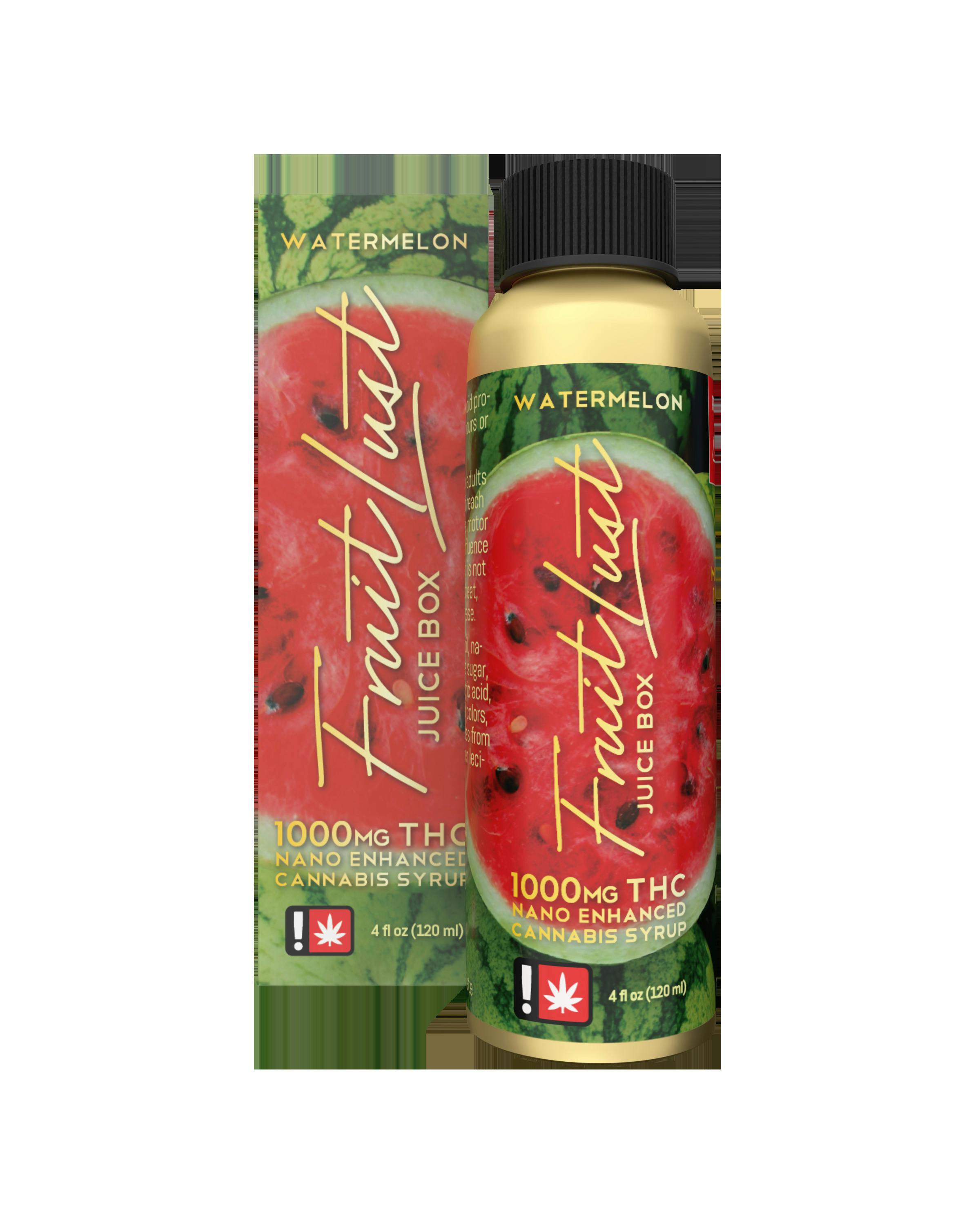 Fruit Lust - Watermelon Nano Syrup 1000mg - Tincture - 120mL