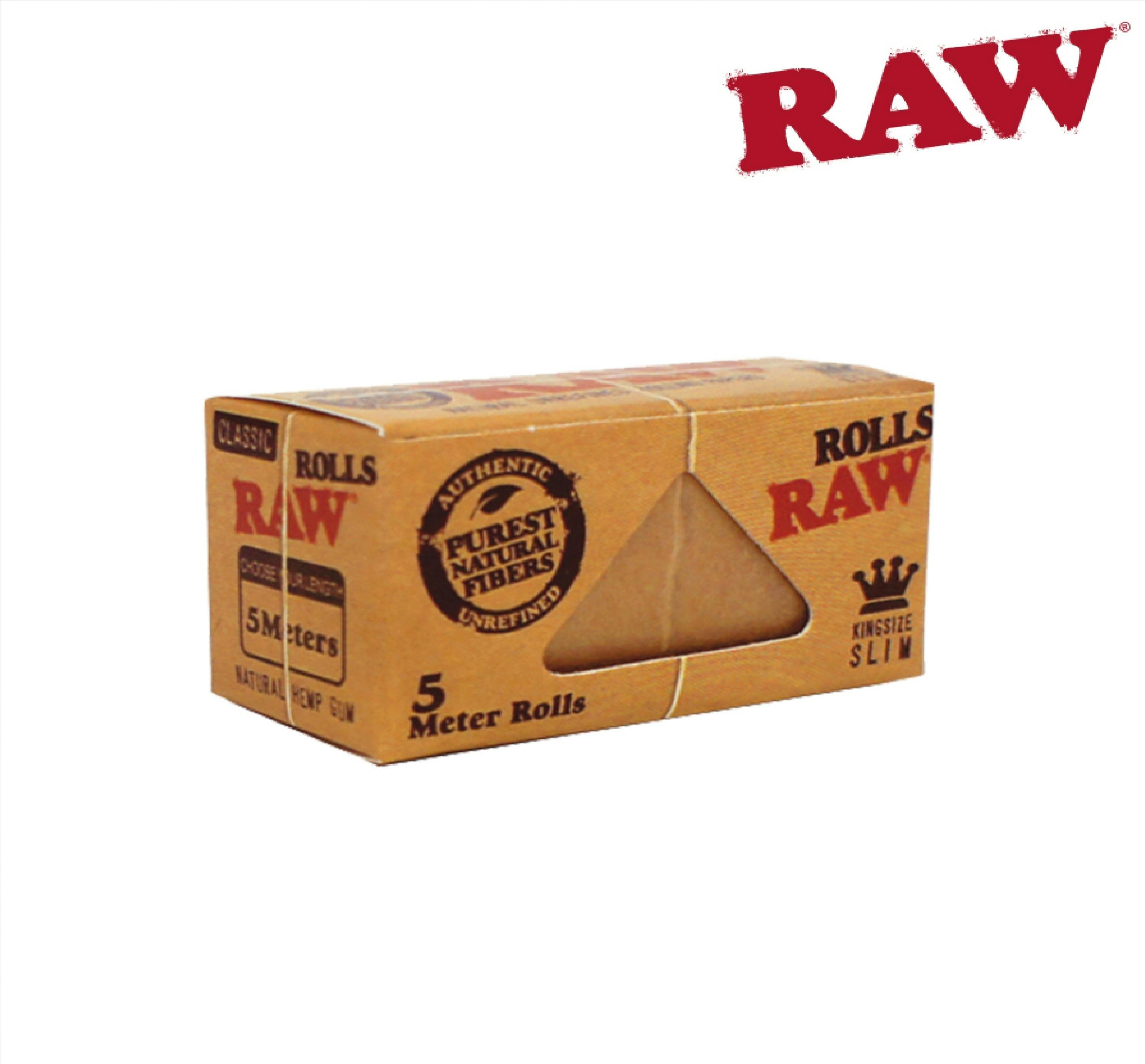 Raw - Rolling Papers - Organic Hemp King Size 5 Meter Roll