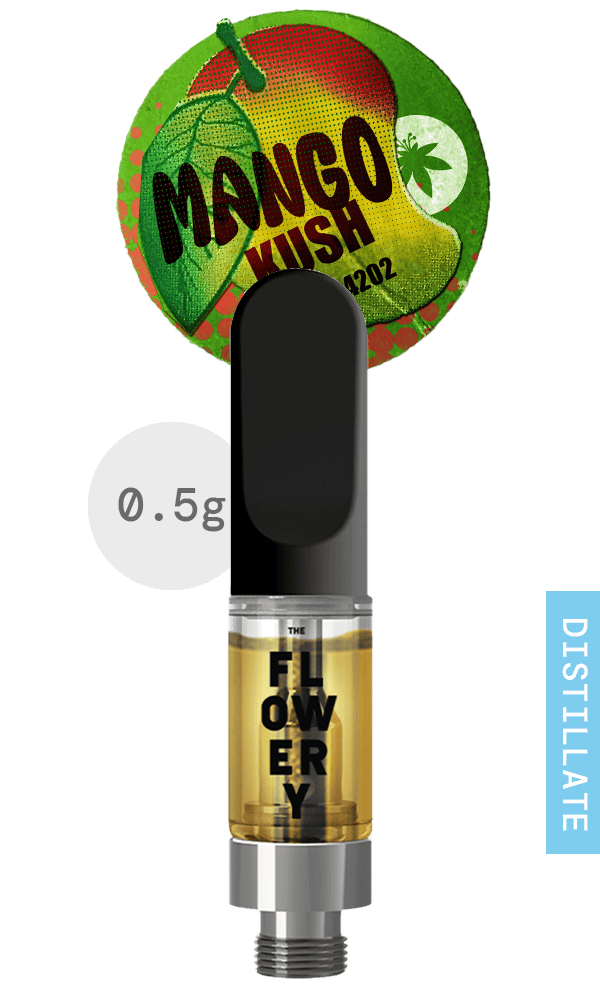 Distillate Cartridge 0.5g - Mango Kush at The Flowery Dispensary Melbourne