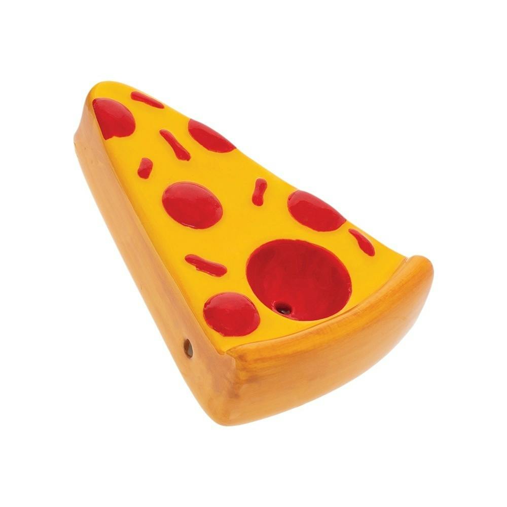 Ceramic Pipe - Wacky Bowlz Pizza - 3.25"
