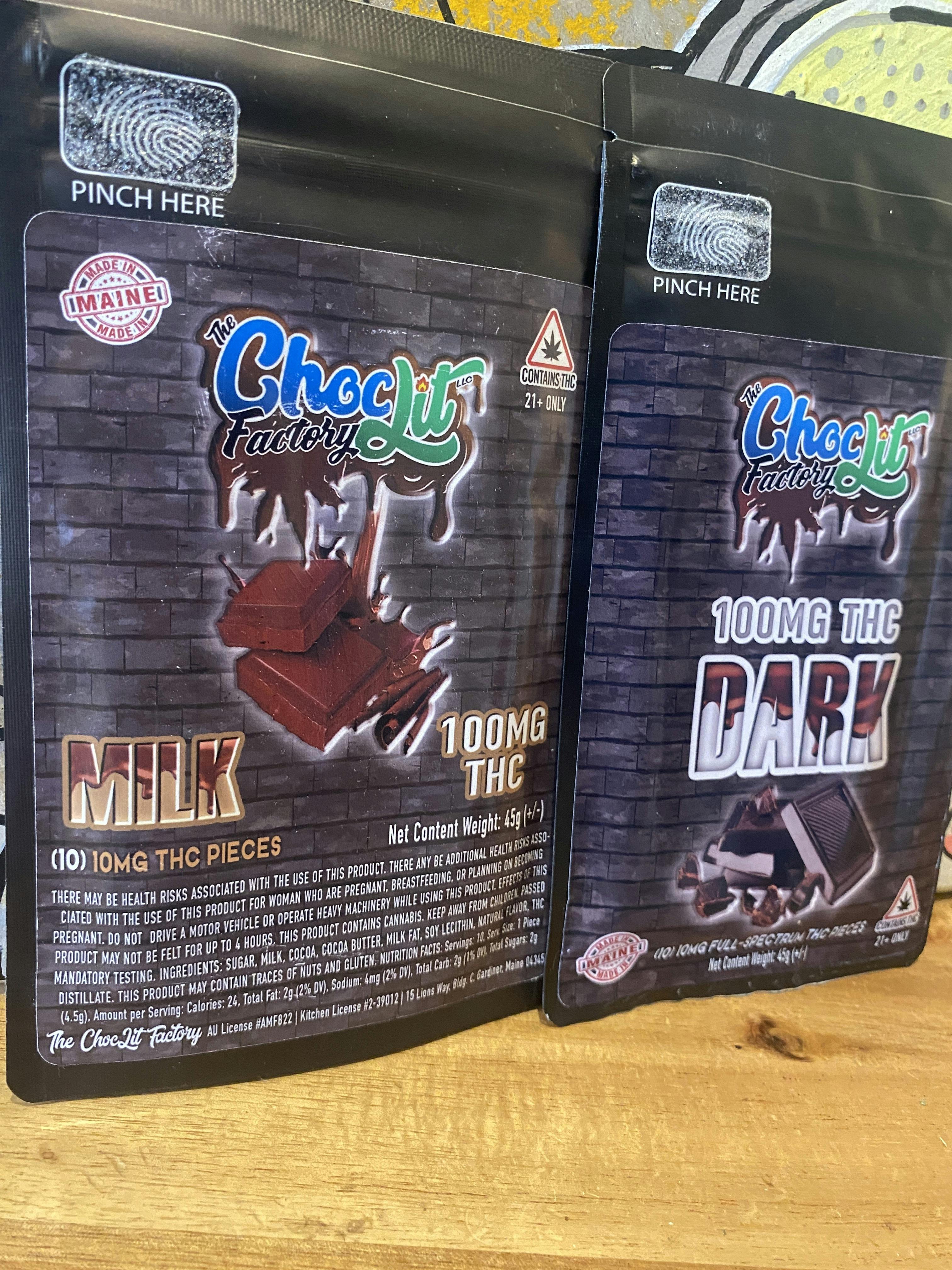 ChocLit Factory | 100mg Full Spectrum Milk Chocolate Bar