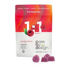 1:1 CBD:THC RASPBERRY GUMMIES