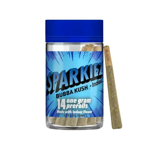 Sparkiez | Bubba Kush | Pre-rolls | 1g each | 14pk