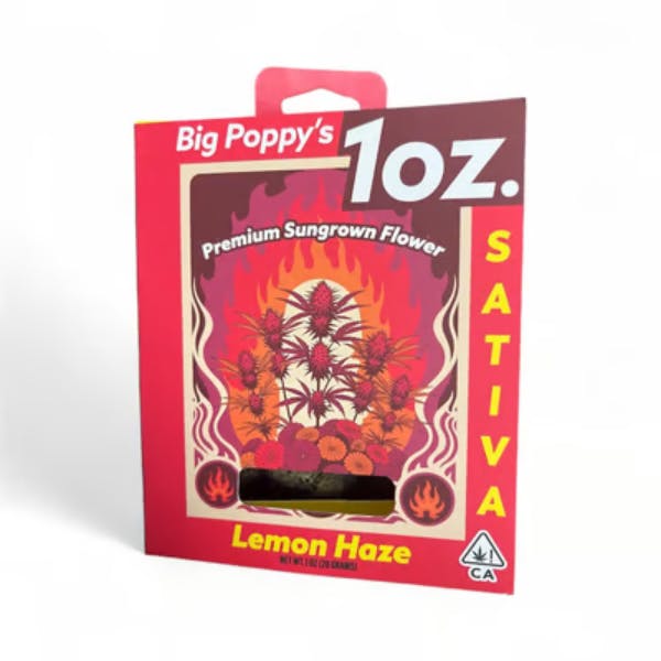 Poppy's | Big Poppy's | Lemon Haze | Big Buds | 28g by Poppy’s