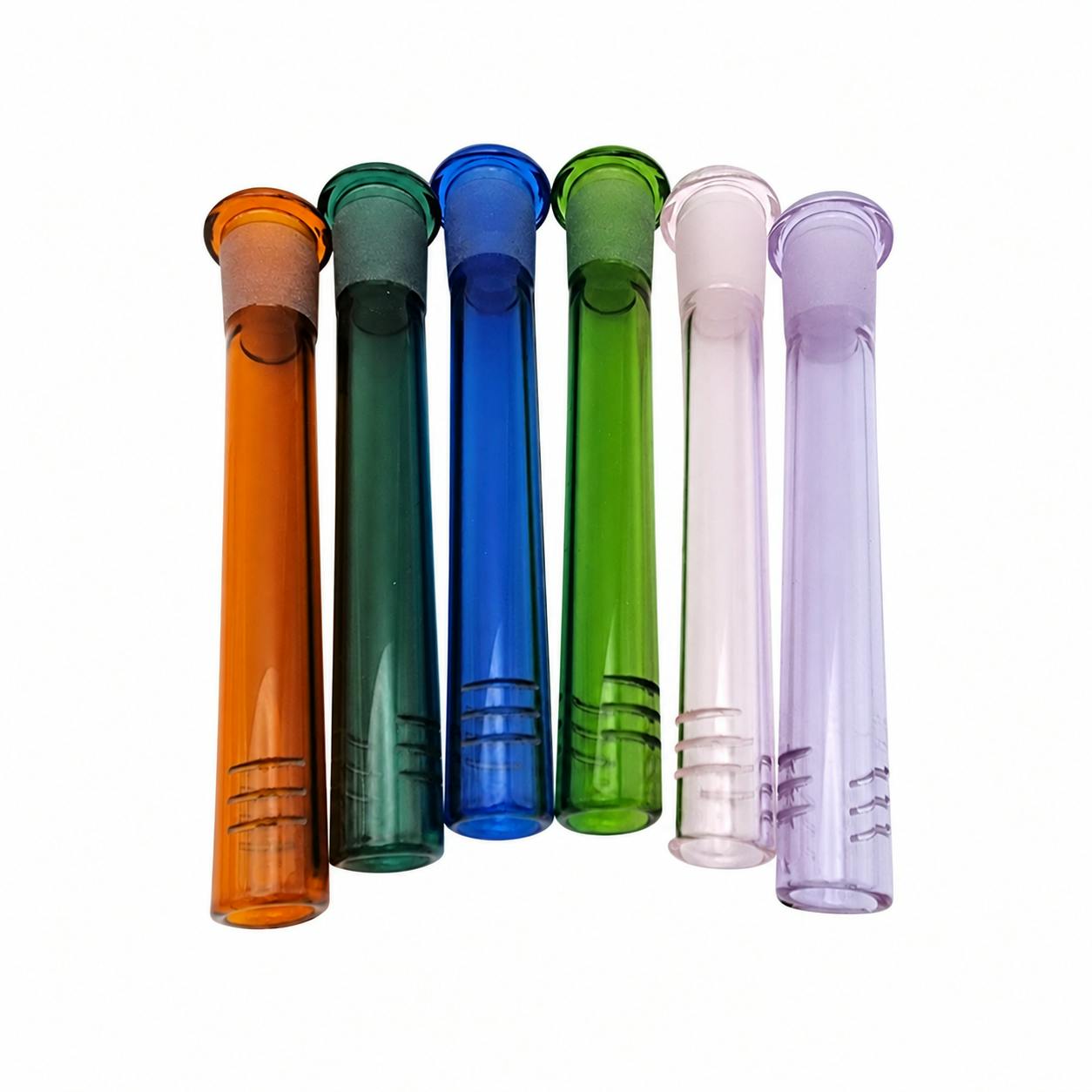 5" COLORED GLASS DOWN STEM