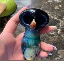 Glass- Owl Pipe