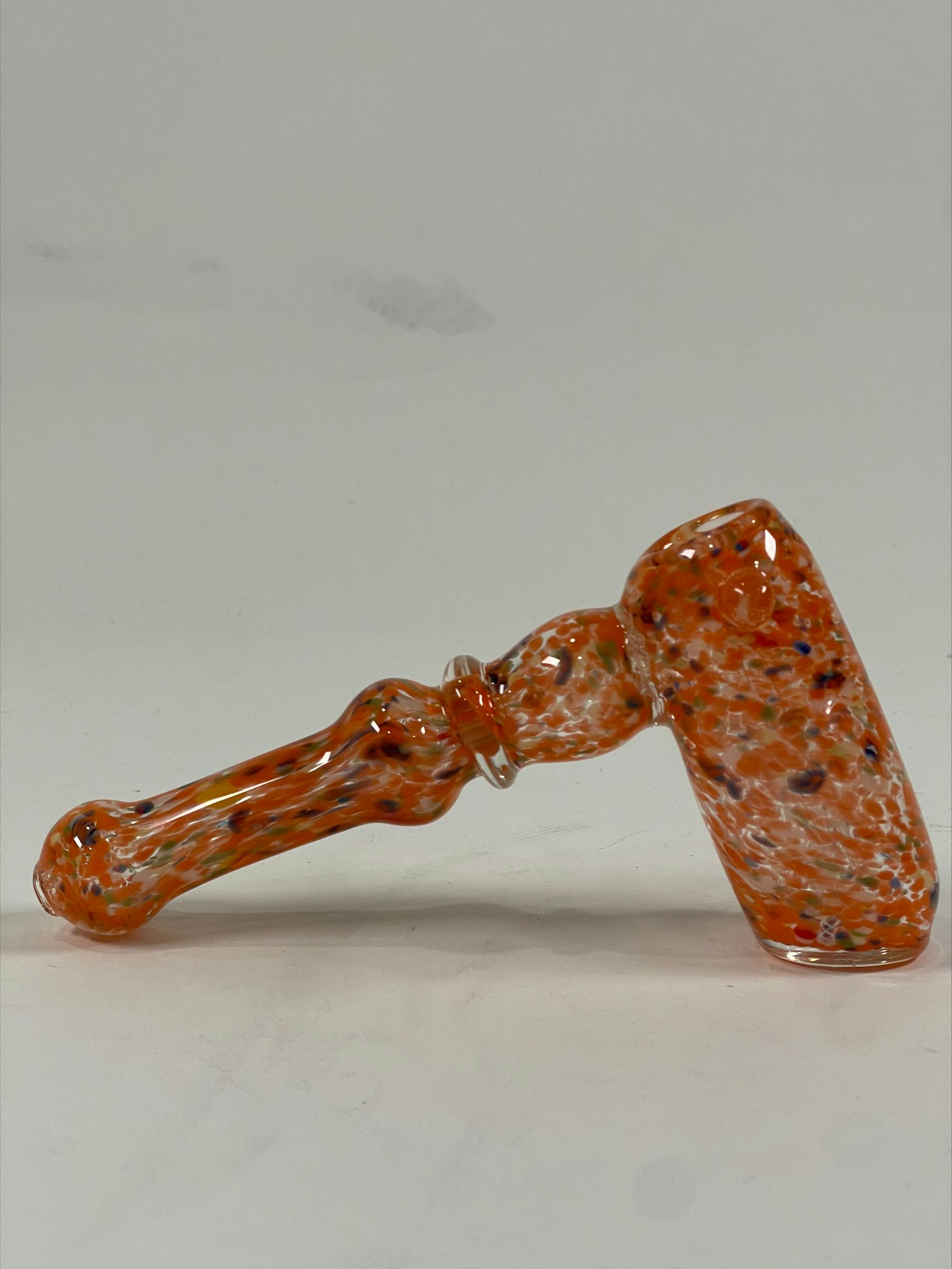 Bamboo Blaze - Glass 7 Inch Hammer Pipe - Pattern