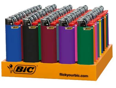 Bic Maxi Classic Lighters Assorted Colours