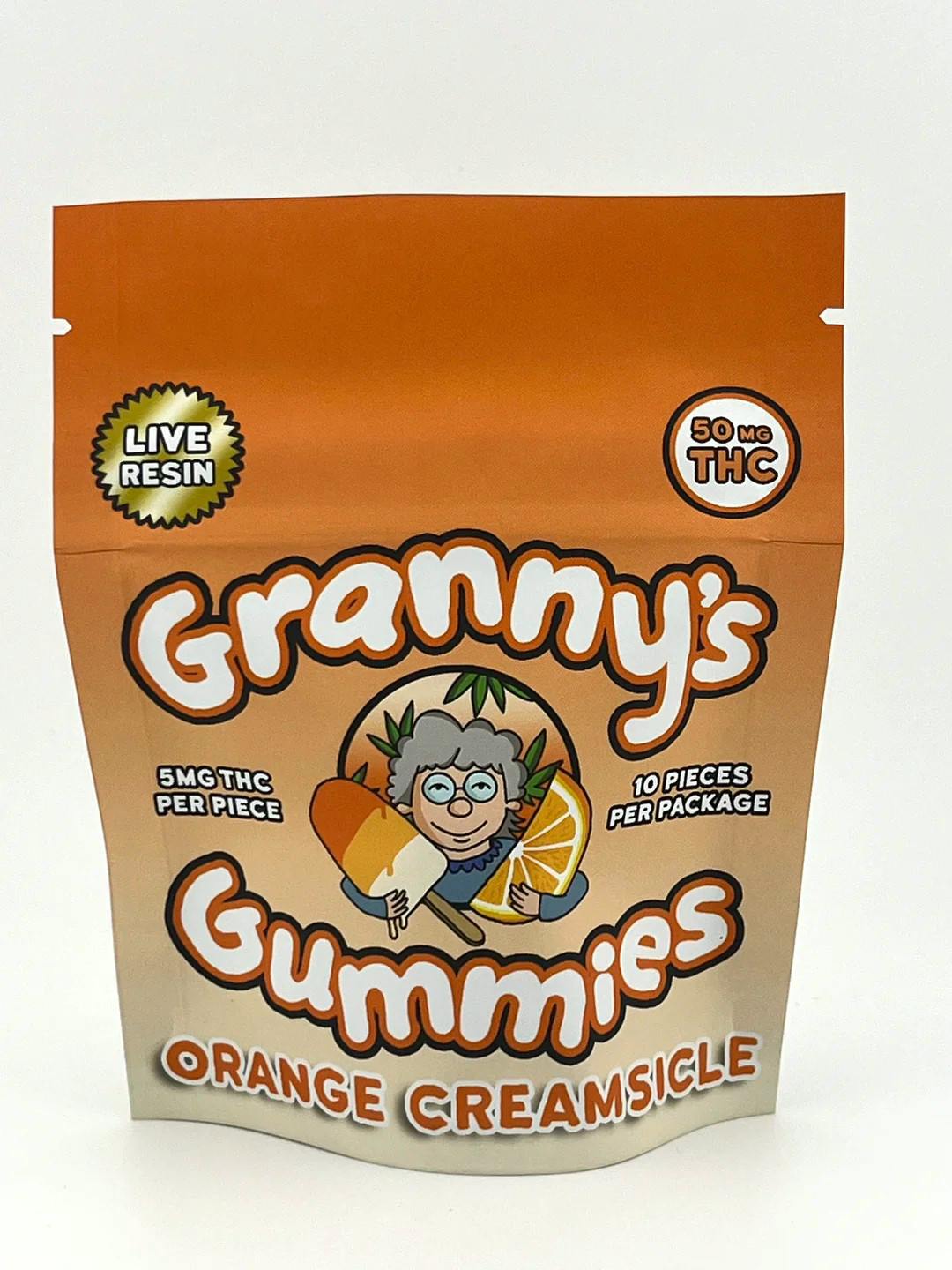 Granny's Orange Creamsicle THC Gummies - Regular