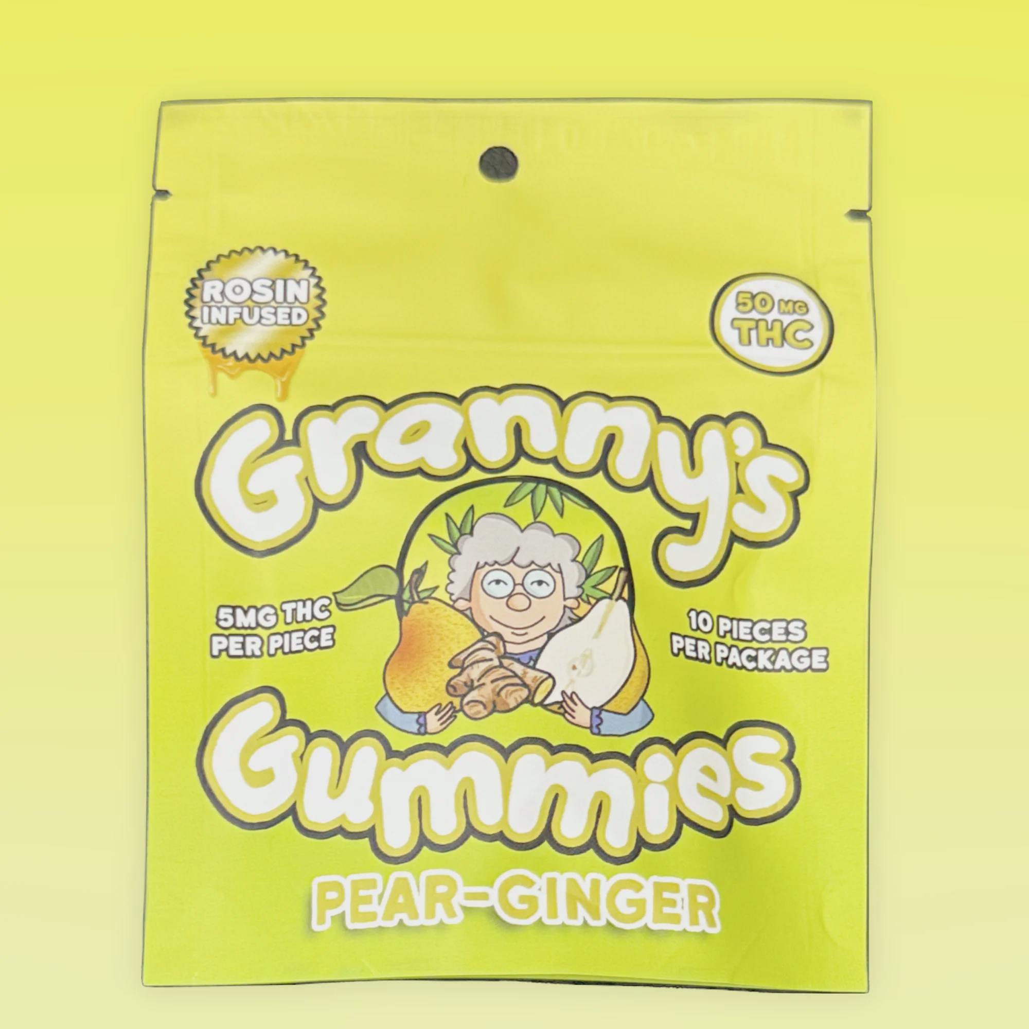 Granny's Pear-Ginger THC Gummies - Regular