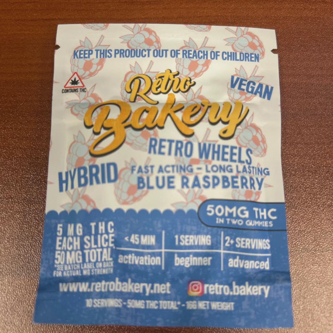 Retro Wheel Blue Raspberry - Regular