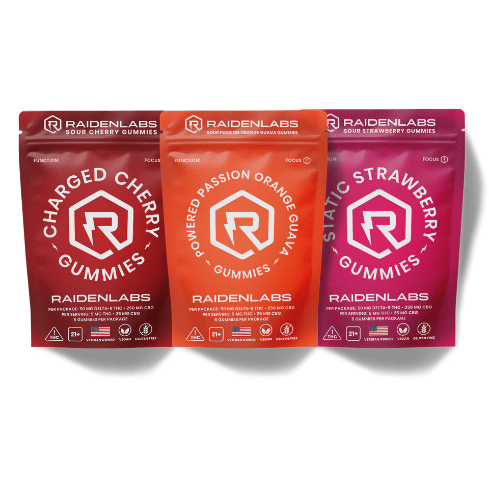 Raiden Labs Static Strawberry Gummies - Regular