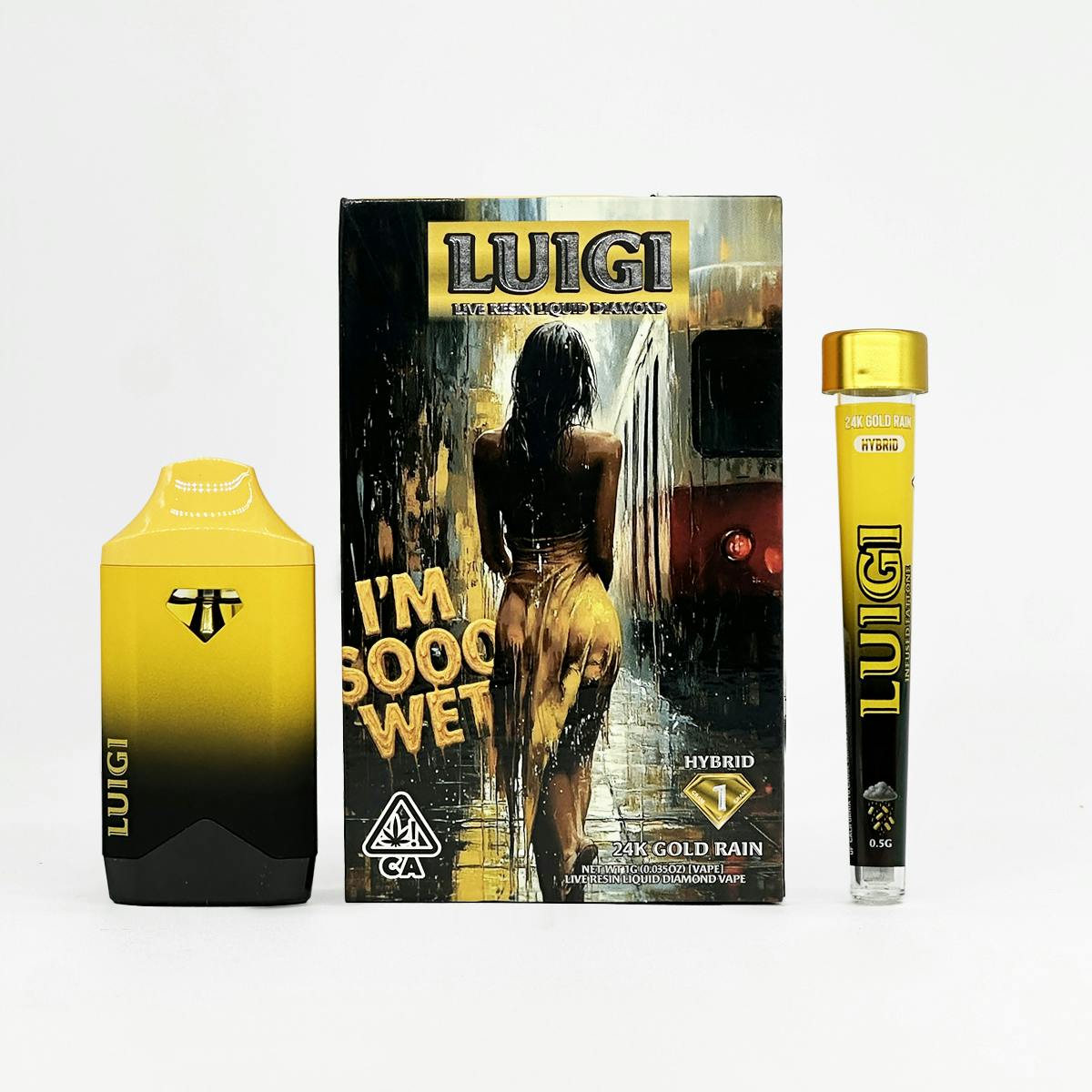 Luigi — Dual - And - 24K Gold Rain