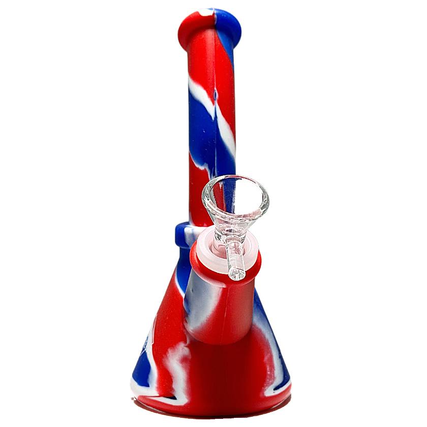 A Little Bud Bongs - 6" Silicone Angled Beaker Assorted Colours