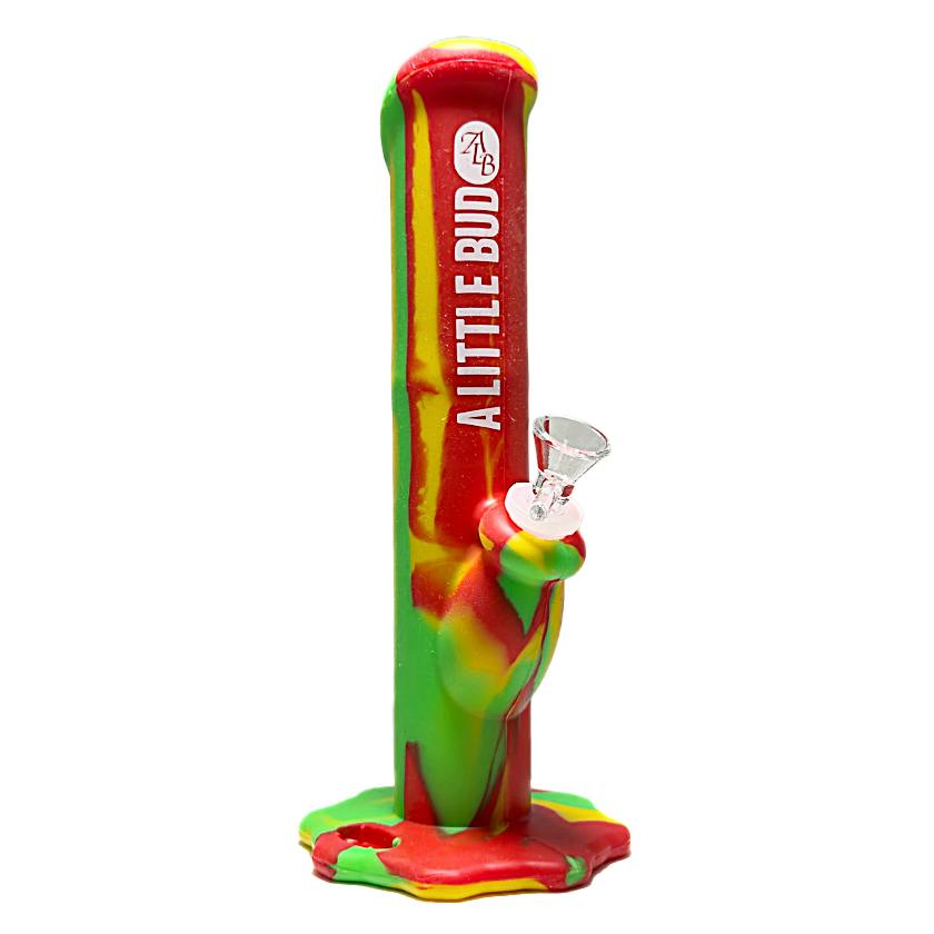 A Little Bud Bongs - 10" Silicone Straight Shooter Assorted Colours