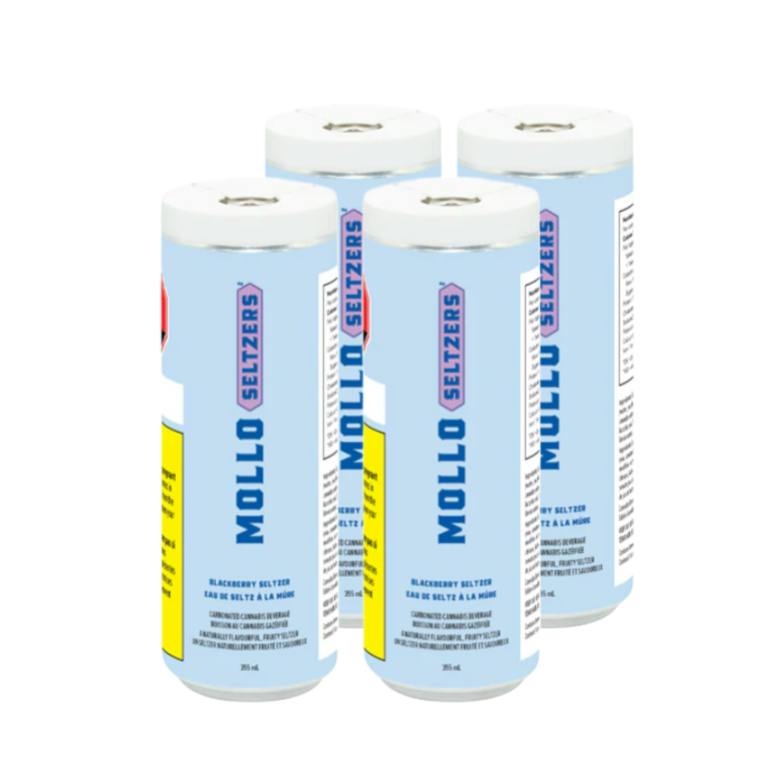 Mollo - Blackberry THC:CBG 1:2 Seltzer 4x355ml