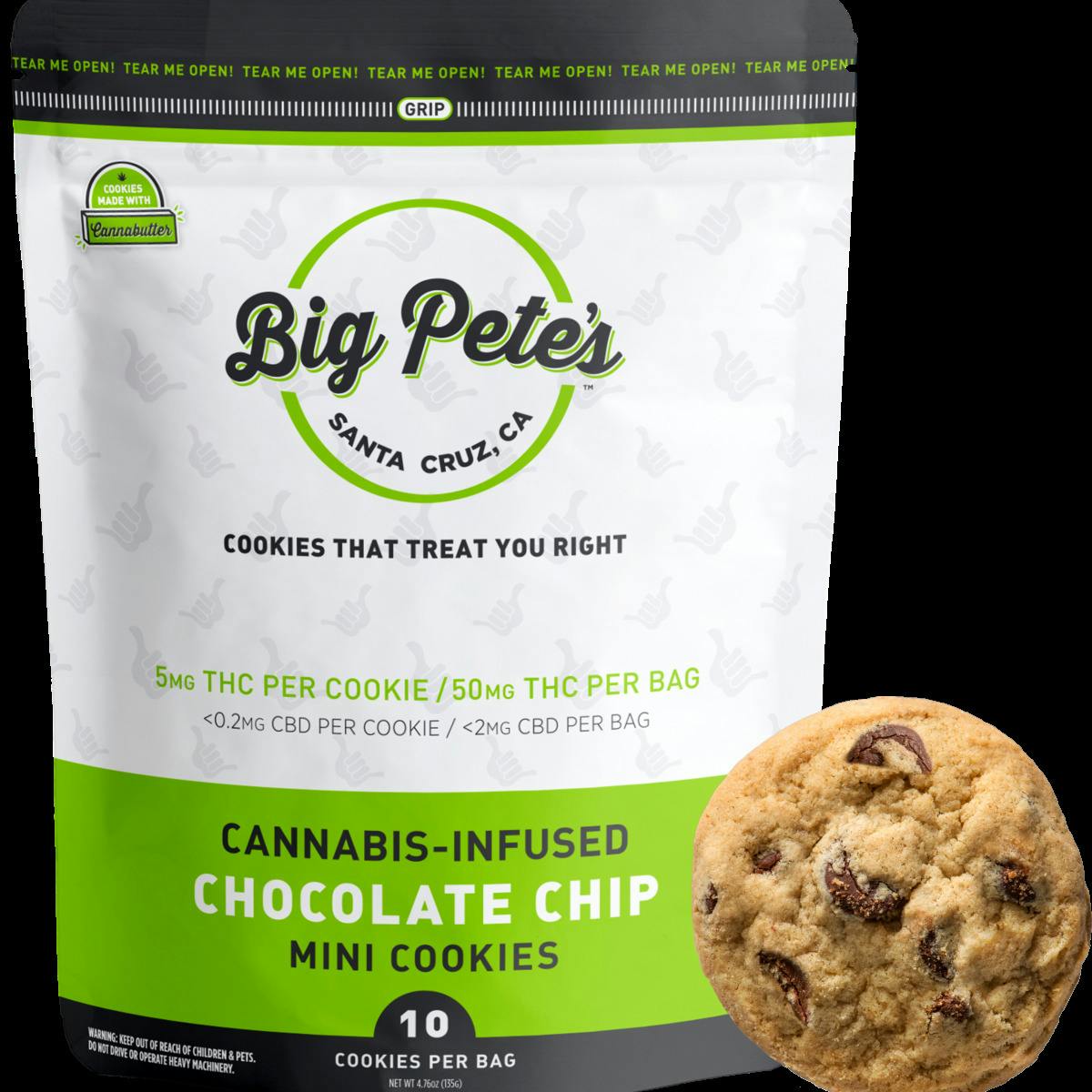 Big Pete's Cookies 10pk (50mg) Chocolate Chip
