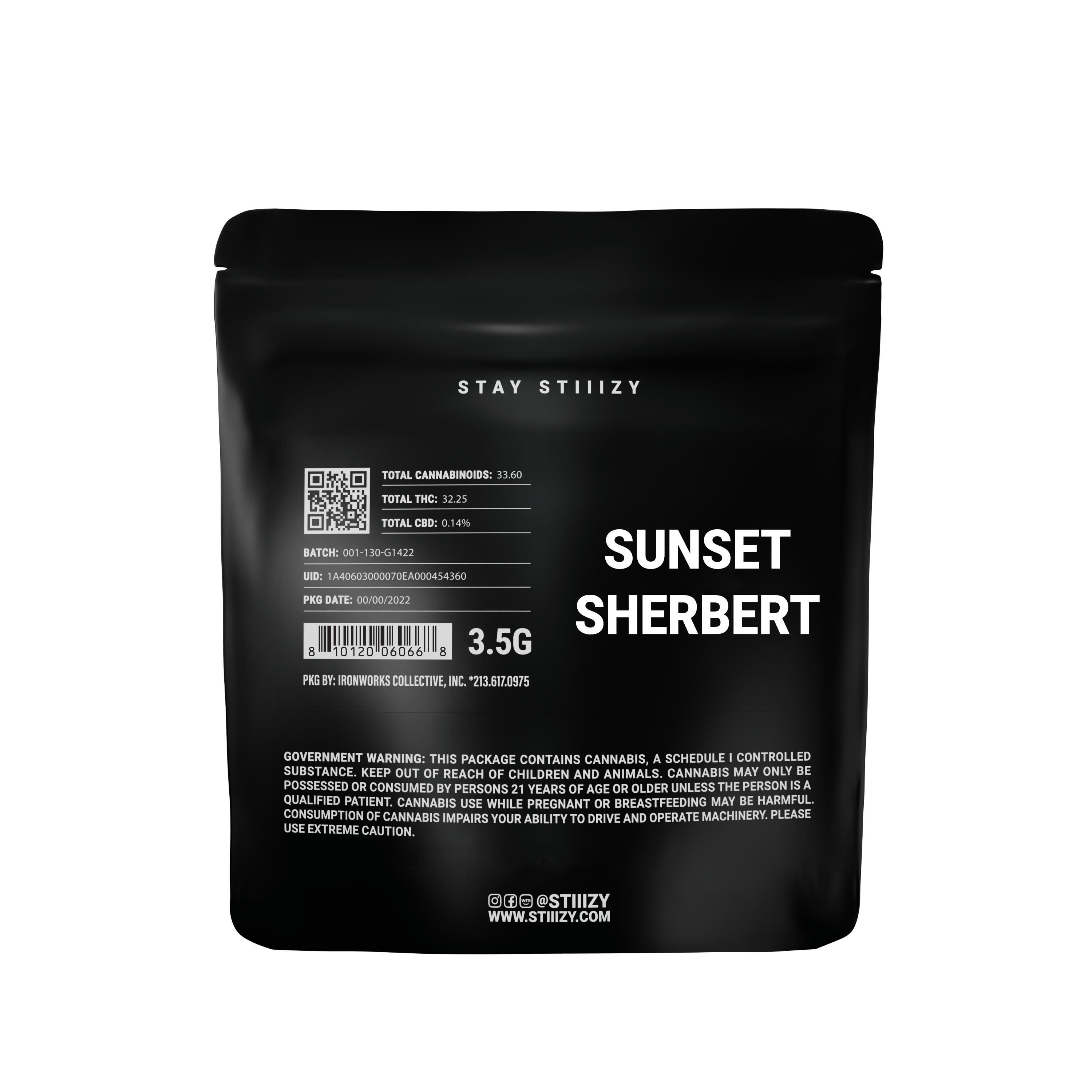 STIIIZY - SUNSET SHERBERT 3.50G