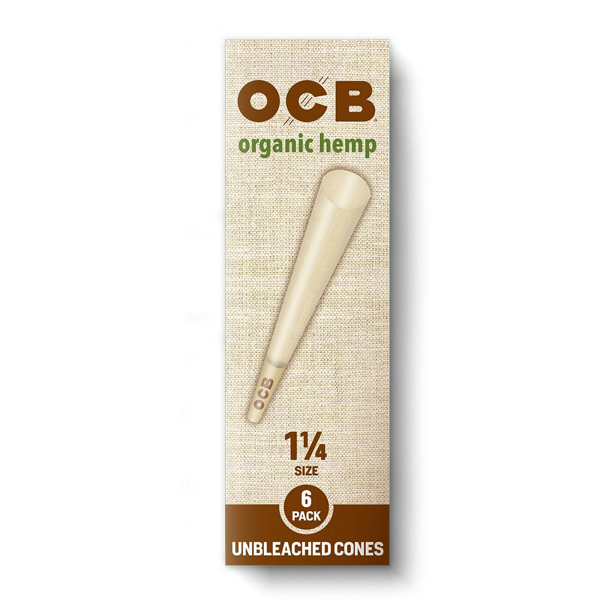 OCB Organic Hemp Cones (1" 1/4) - [6pk]