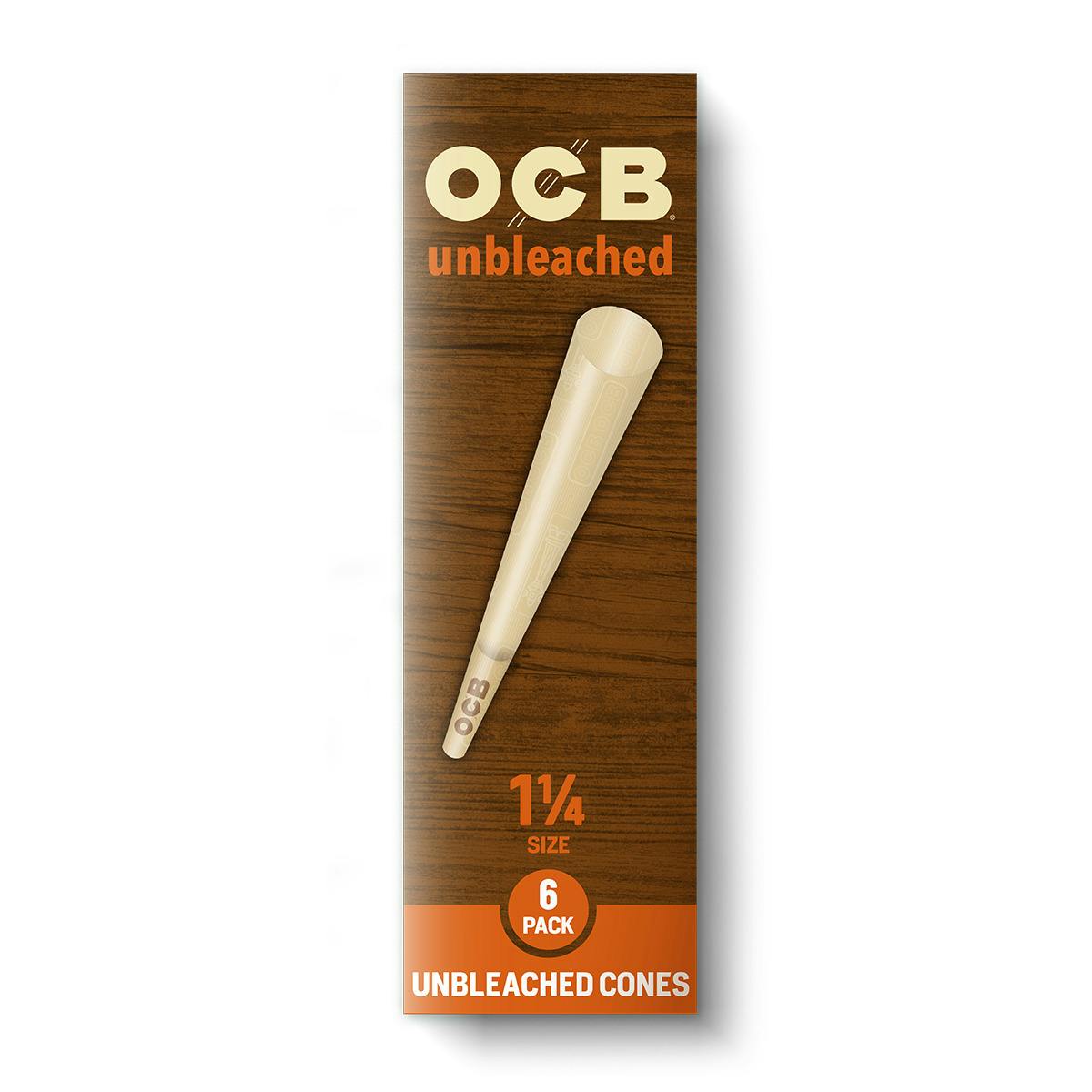 OCB Unbleached Cones (1" 1/4) - [6pk]