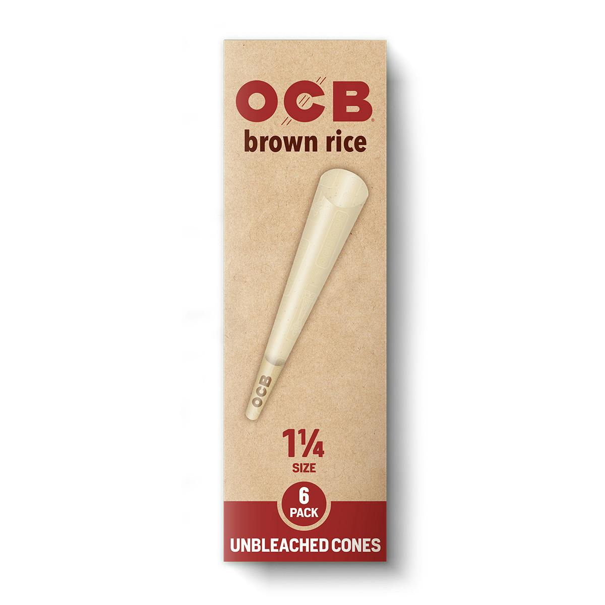 OCB Brown Rice Cones (1" 1/4) - [6pk]