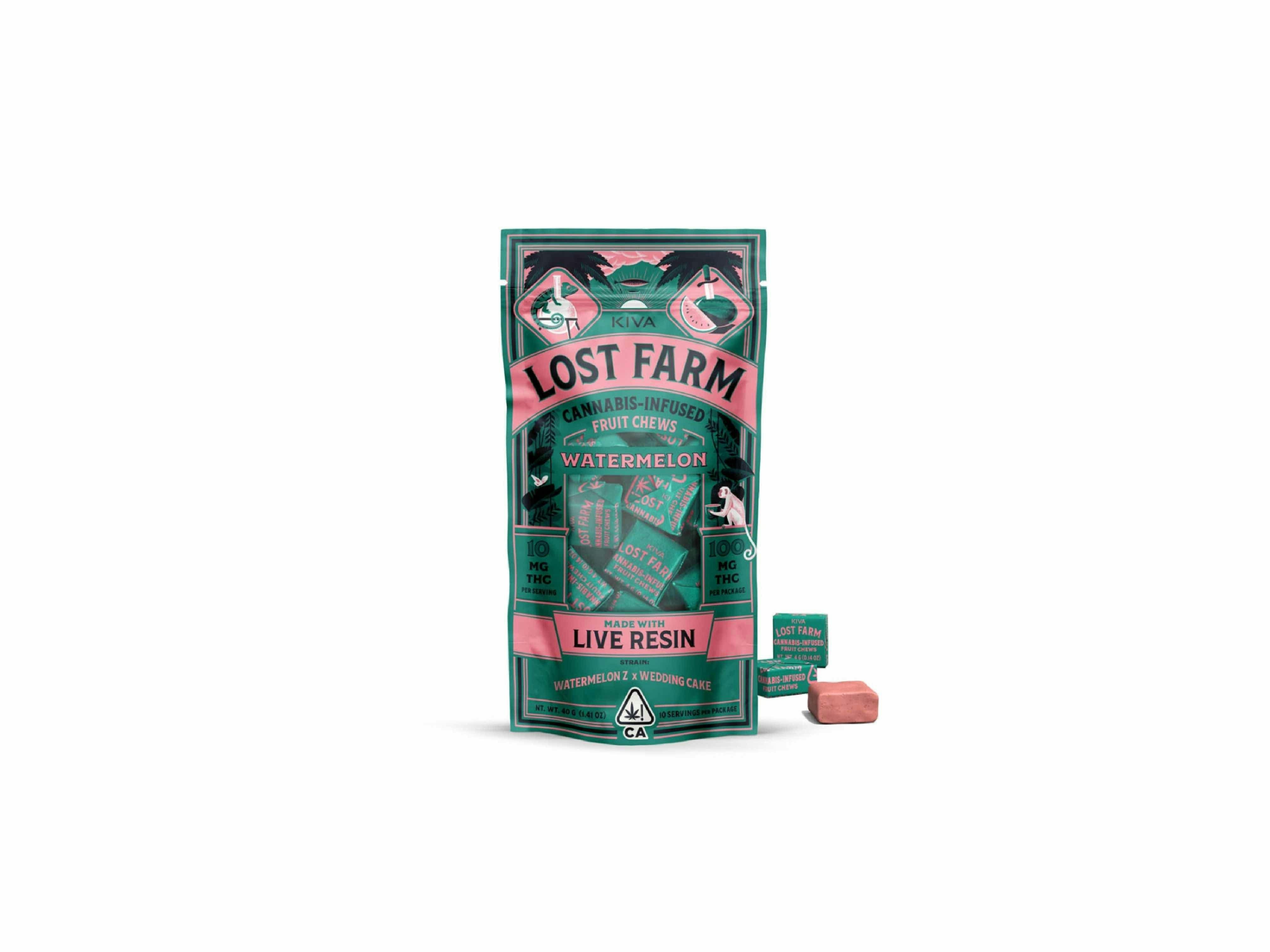 Lost Farm Chews: Lost Farm Chews Watermelon 100mg