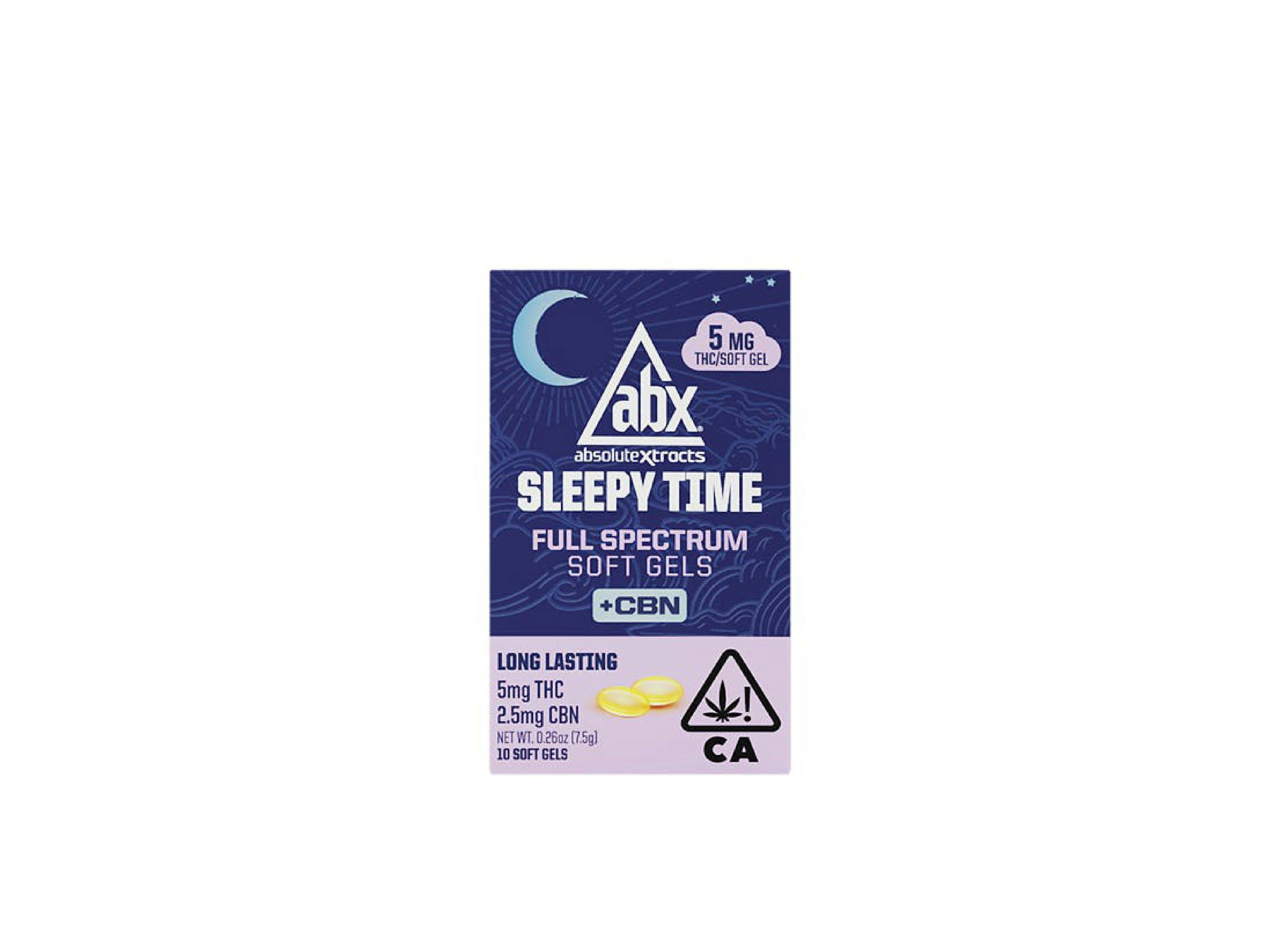 ABX Sleepy Time CBN Soft Gel Caps 10pk 25mg