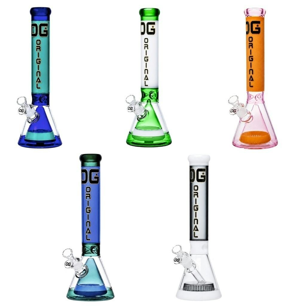 OG - Full Color Glass Bong 7mm - 17"