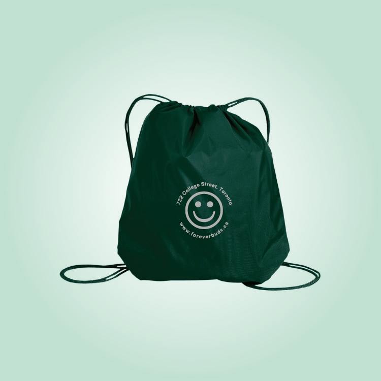Nylon Cinch Bag Green