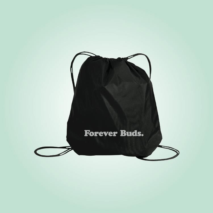 Nylon Cinch Bag Black