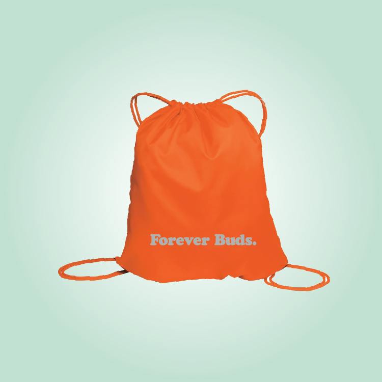 Nylon Cinch Bag Orange