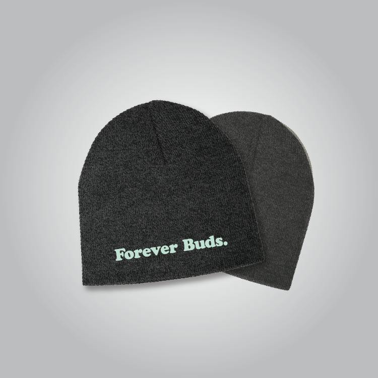 Knit Skull Toque Style - Charcoal - Forever Buds - Turquoise
