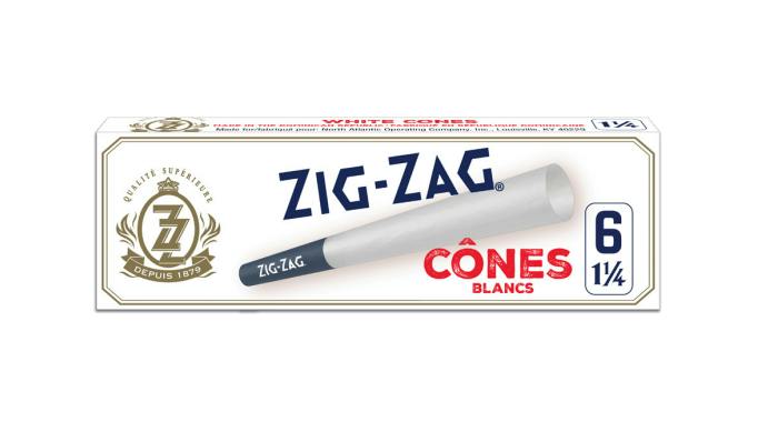 Zig Zag - White 1 1/4 Pre-Rolled Cones