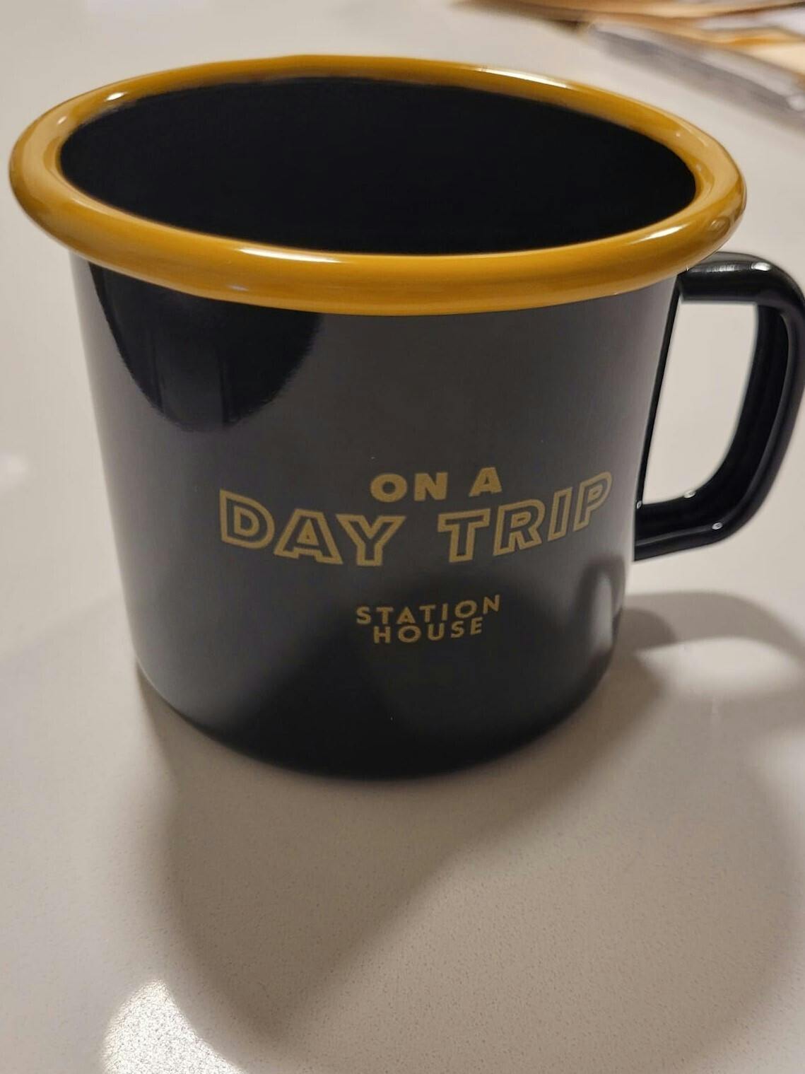 Black Tin Cup