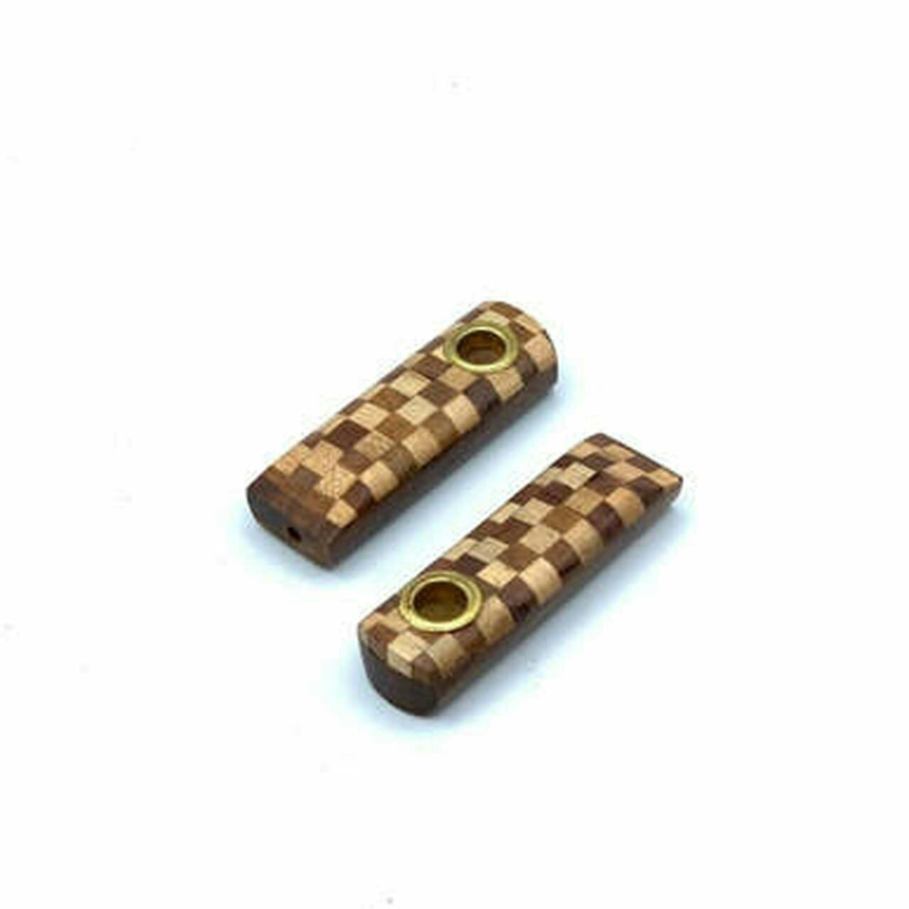 3" Chessmen Wooden Hand Pipe