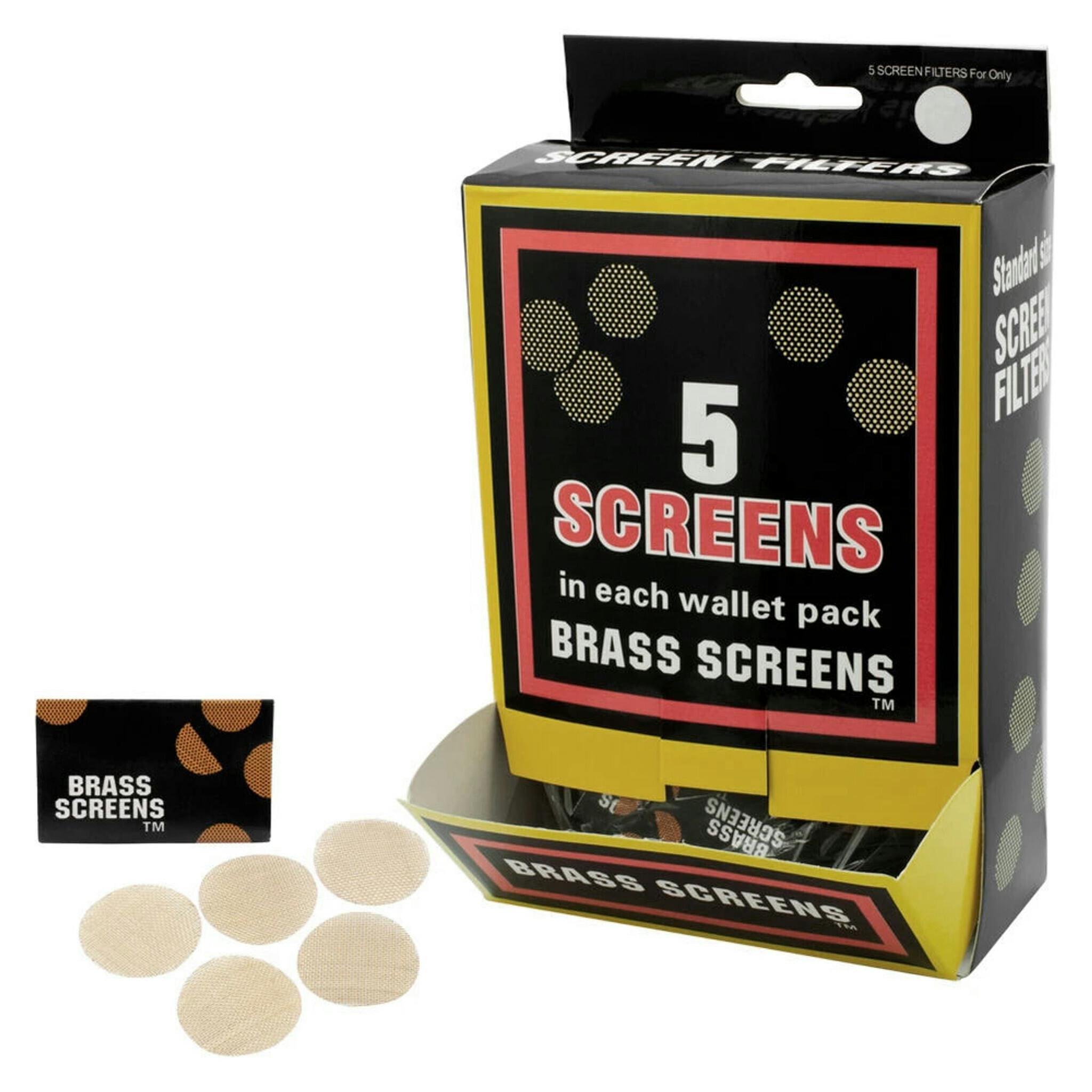 Pipe Screens Brass Wallet Pack - 5-pack