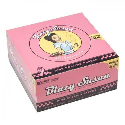Blazy Susan King Size Slim Pink Rolling Papers